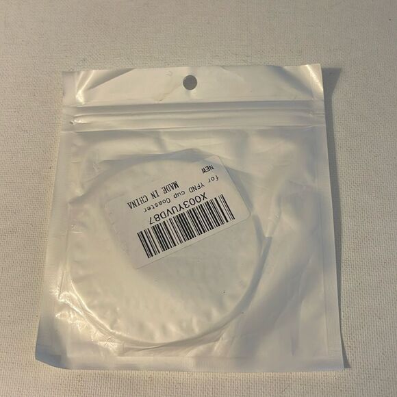 Infinity Car Cup Coasters in black set of 2 NWT - Picture 4 of 4